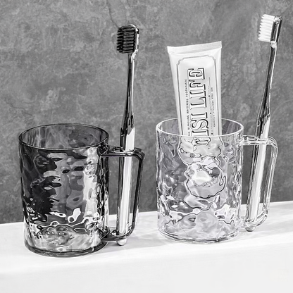 Textured Glass Mug