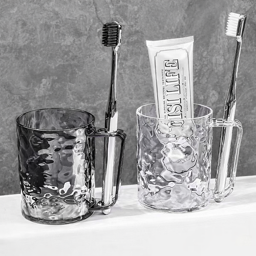 Textured Glass Mug